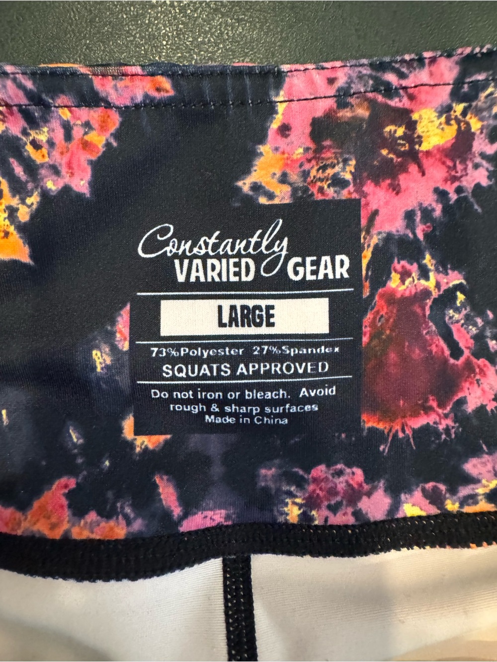 CVG Acid Wash Tie-Dye (RETIRED PRINT) Capri Leggings - Picture 8 of 9